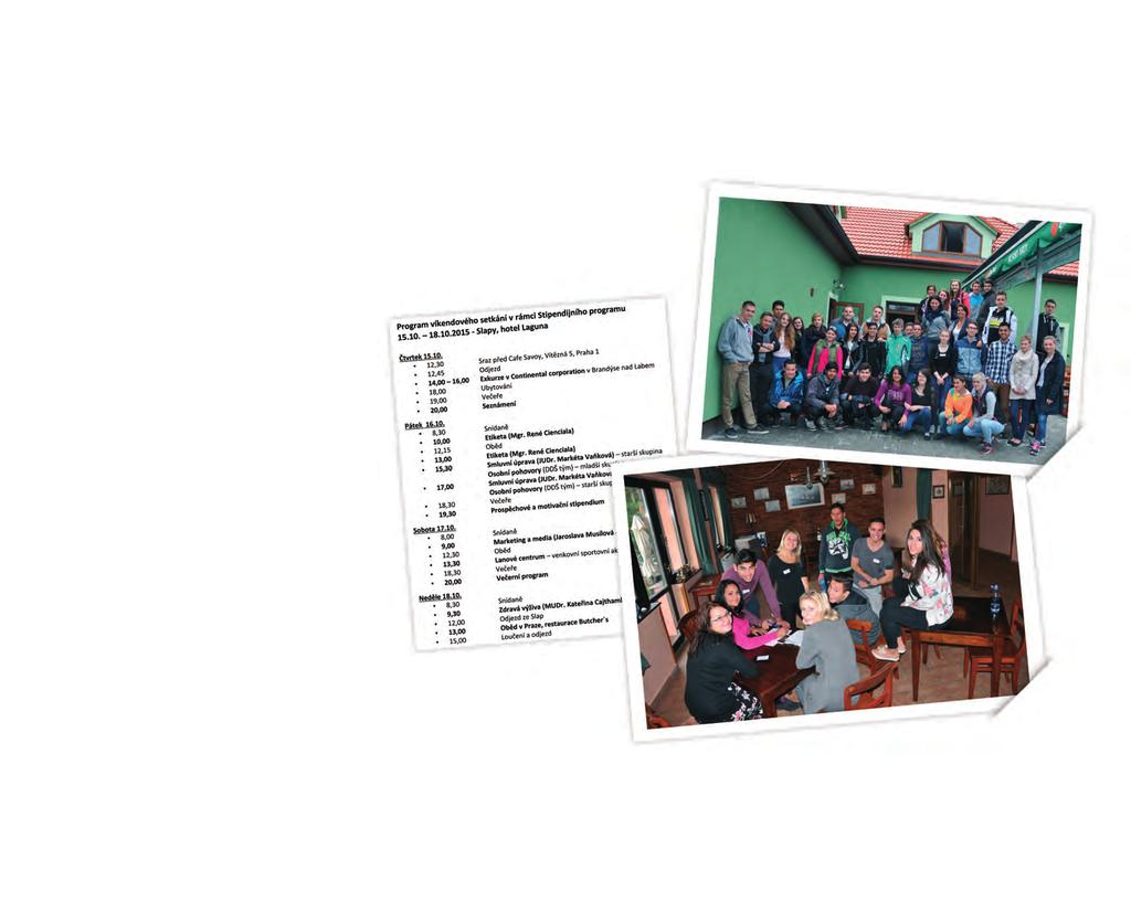 Stipendijní program v rámci projektu Pomoz mi do života Ve tøech roènících Stipendijního programu jsme již podpoøili celkem 45 dìtí èástkou ve výši 1 810 889 Kè.