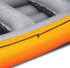 The shorter ONTARIO 420 has non-bailing fl oor and is suitable for rivers with lower diffi culty white water.