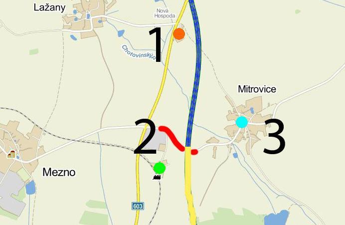 severozápad - jihovýchod.