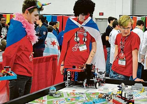 Celou soutěž absolvovali s robotem, kterého si sestrojili ze stavebnice Lego. Čtvrté kolo First Lego League už bylo finálové R.