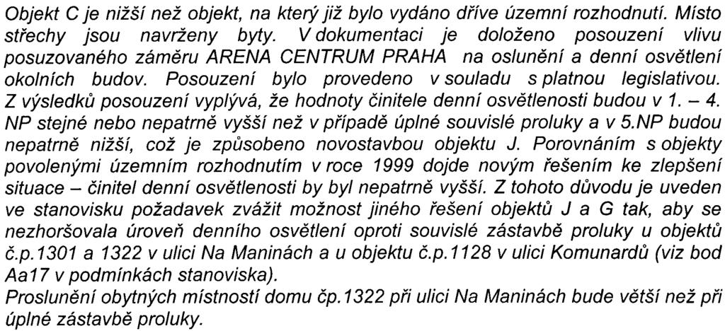 30 Objekt C je nižší než objekt, na který již bylo vydáno døíve územní rozhodnutí. Místo støechy jsou navrženy byty.