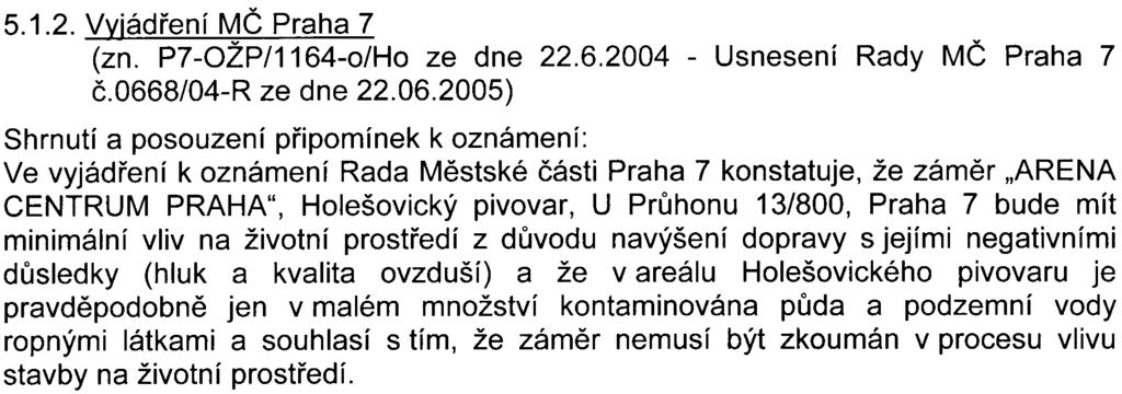 2) Zajištìní prostupnosti areálu v obou smìrech pro veøejnost. 3) Otázkou je funkènost zakrytí plazy. 4) Výstavba je navrhována do území se zhoršenou kvalitou ovzduší.