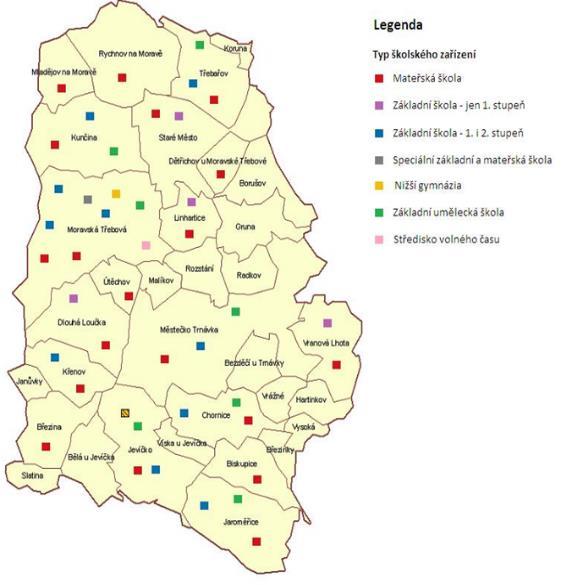 16. Místní akční plány rozvoje vzdělávání (MAP) MAS Moravskotřebovsko a Jevíčsko o.p.s. realizovala od května 2016 do října 2017 projekt Místní akční plán rozvoje vzdělávání pro území ORP Moravská Třebová (dále jen MAP ).