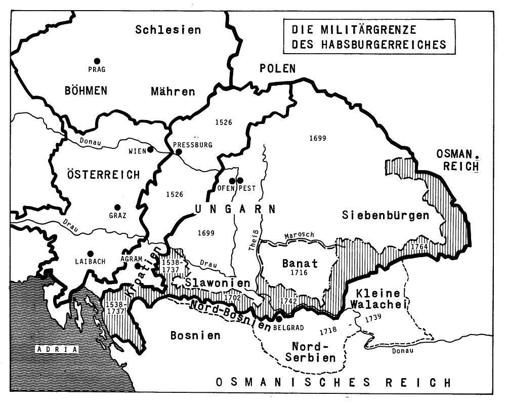Příloha: Znázornění průběhu vojenské hranice. 168 Příloha: Znázornění situace po rozpadu Království SHS v roce 1941.