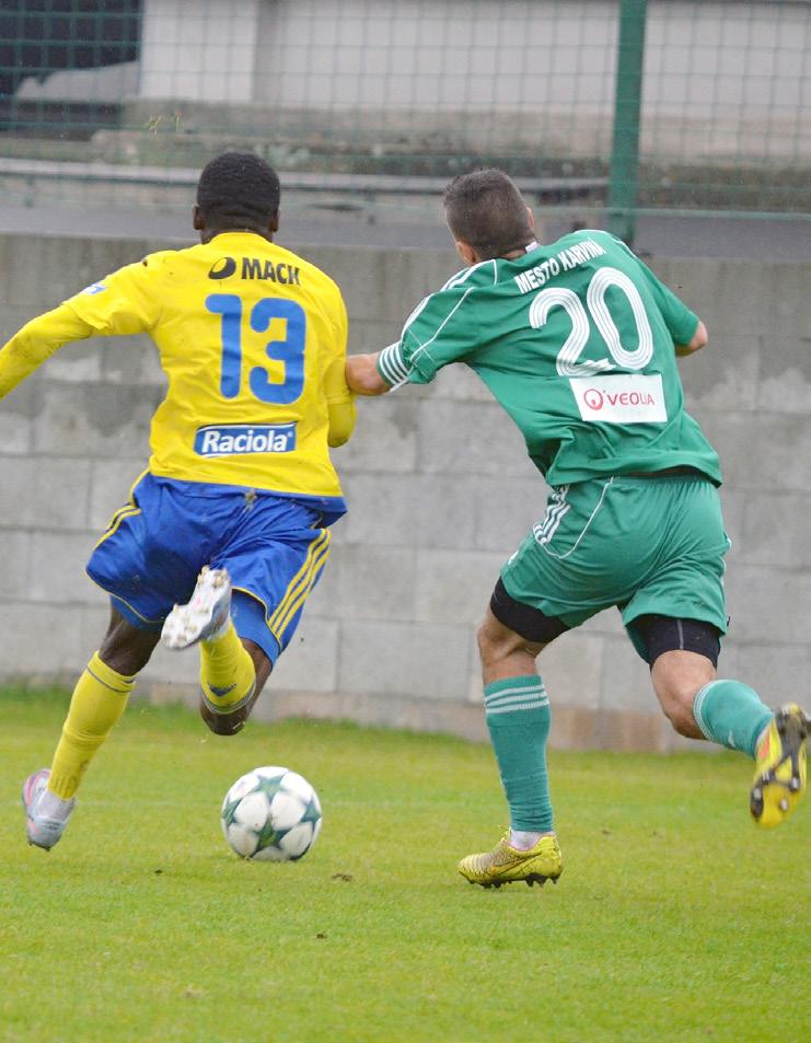 FC Slovácko U21 MFK Karviná U21 0:2 (0:1) Branky: 14. Vondra, 63. Lingr Sestava Karviné: Pastornický - Hejda (56. Sas), Smrž, Macko, Vondra - Putyera, Weber (75. Formela), Fokaidis (59.