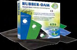 Blány Rubber Dam Blány zelené s vůní máty střední (9033 009), silné (9033 010),