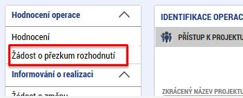 projektu za každý rok průběžná, závěrečná žádosti o změnu - ze strany příjemce i ze strany CRR (ŘO) viz samostatná prezentace veškerá