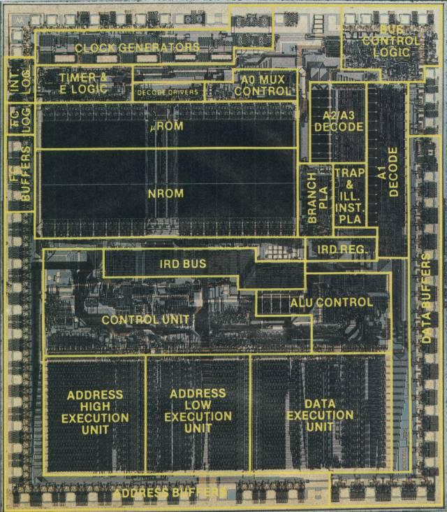 Motorola 68000 32bitový CISC mikroprocesor uvedený v roce 1979 Takt procesoru postupně 4 16,67 MHz Vnitřní 32bitová adresová sběrnice, vnější 16bitová Umožňoval adresovat až 16 MB paměti Používán ve