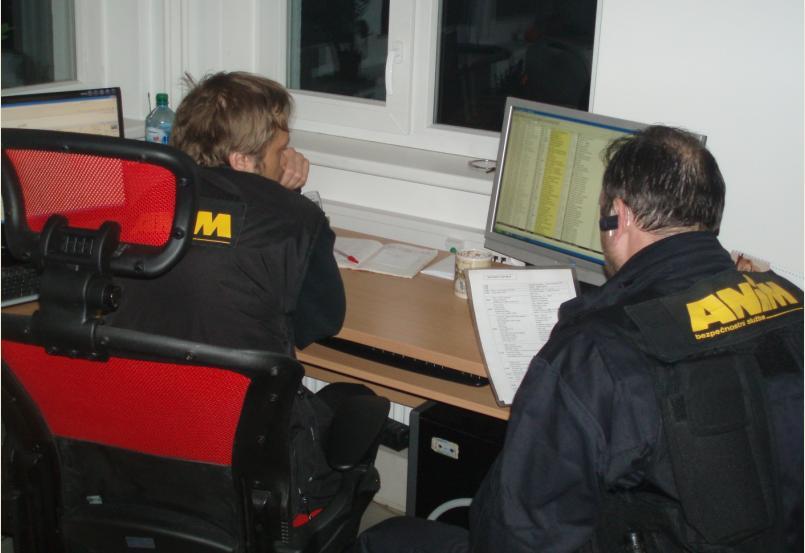UTB ve Zlíně, Fakulta aplikované informatiky, 2011 57 8.3 Pult centralizované ochrany V časovém rozmezí 23:00 23:30 hod.