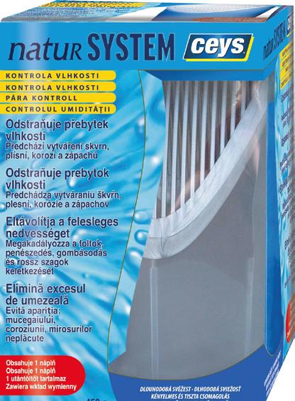 Hydroxid sný, čištič potrubí a padů, 1 kg Natur System pohlcovač vlhkosti.