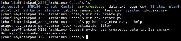 Napsali jsme program v programovacím jazyku Pythonu, který za pomocí regulárních výrazů zachytí data do skupin a vytvoří tabulkový