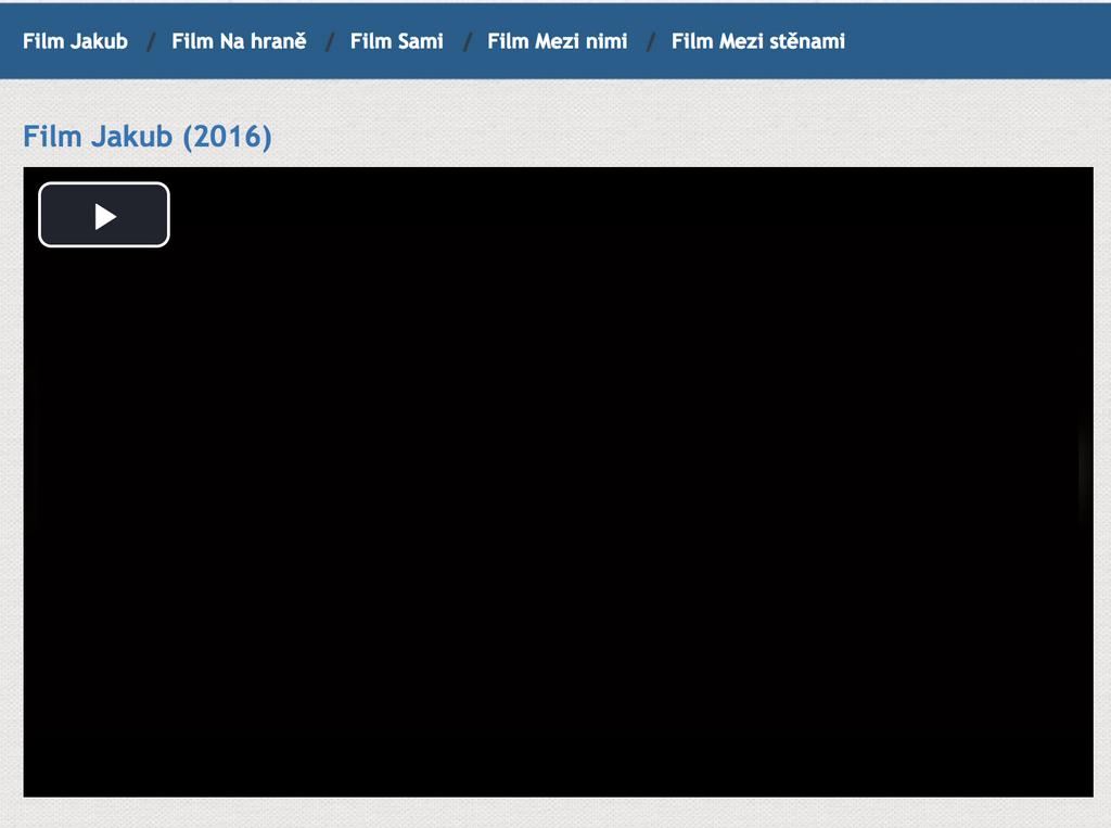 5. Přehrávání filmů ONLINE V rámci modernizace webových stránek je možné spustit filmy pouze online. Díky tomu je k preventivním filmům lepší přístup a jsou chráněná autorská práva.