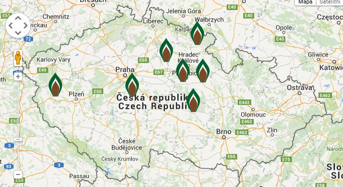 Obr. 11. Mapa České republiky s rozmístěním odpadových bioplynových stanic [21] 5.3.1. Odpadová bioplynová stanice na bázi zemědělské První bioplynové stanice postavené u nás, využívali pro svůj provoz jako vstupní suroviny cíleně pěstované zemědělské produkty.