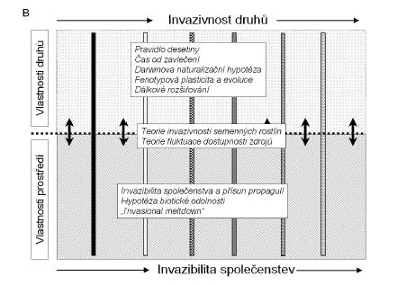 Obr. č. 2 Významné koncepce, teorie a hypotézy rostlinných invazí (Zdroj: Pyšek, Chytrý, Prach 2008) 3.