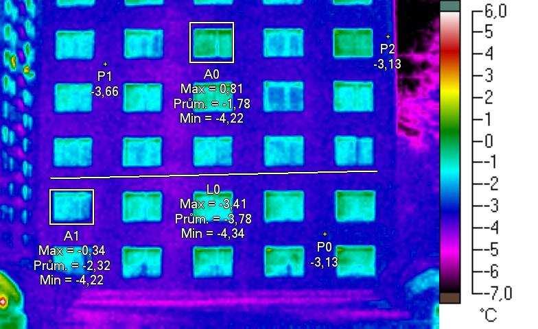 Jižní část fasády - pohled 1/3 IR013333.IS2 