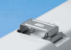 10 mm Způsob upevnění svítidla: přímo na podklad pomocí ocelových patentních spon v provedení FeZn nebo provedení