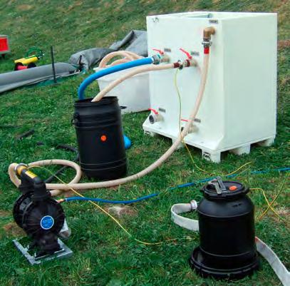 výstup < 2, mg ropných látek / l ověřeno v akreditované laboratoři Volitelné příslušenství: Olejový sběrač, čerpadlo, elektrocentrála, hadice, náhradní náplně filtrů, textilie NTRF,