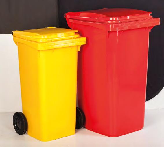 Sběrné nádoby Sběrné nádoby velmi vhodné pro sběr průmyslového i komunálního odpadu rezistentní vůči chemickým vlivům a UV záření nevhodné pro ukládání horkého popela možno dodávat s úpravou pro sběr