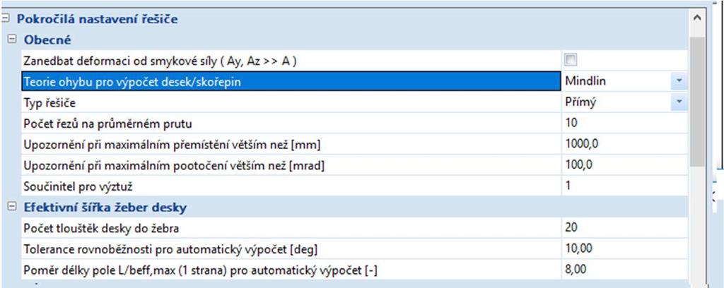 2. Zadání zatížení konstrukce Strom > Zatížení vytvořím dva zatěžovací stavy, oba působící jako stálé zatížení. ZS1: vl. tíha desky a ZS2: svislé zatížení od sloupů dle zadání (uvažováno již s vl.