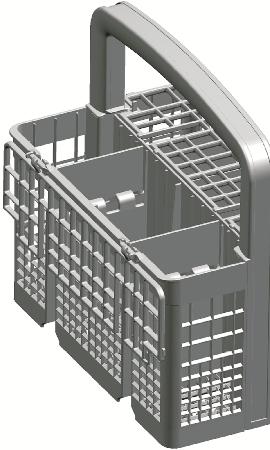 Vyjímatelný košík na příbory (podle modelu) Jelikož můžete košíkem na