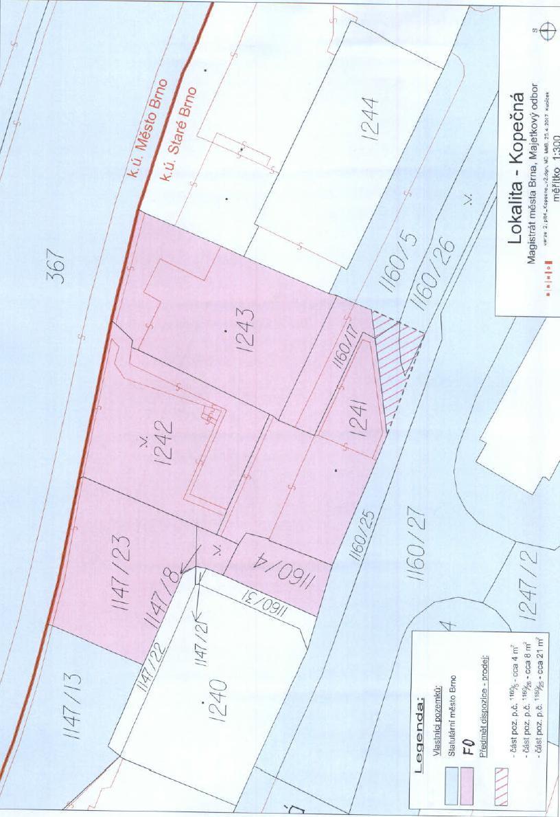 3. prodej pozemku p. č. 5435/2 - ostatní plocha, zeleň, o výměře 40 m², k. ú. Bystrc JUDr. Řehořová, Majetkový odbor Magistrátu města Brna, Malinovského nám. 3, 601 67 Brno, dv. 213, tel.