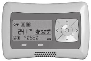 otáček ventilátoru na základě rozdílu mezi žádanou a skutečnou teplotou v prostoru (volič otáček na Auto) elektronický termostat umožňující ovládání ventilátoru a nebo ventilů (on/off) možnost