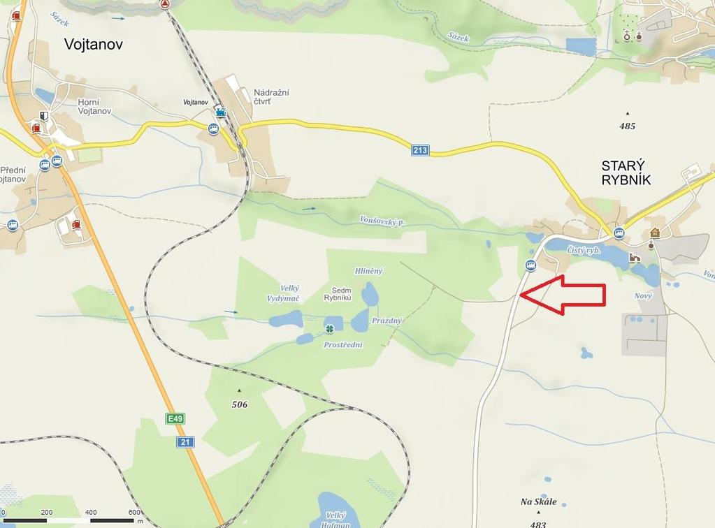 Zdroj plánku: https://mapy.cz 13. DALŠÍ INFORMACE A VÝHRADY 13.1.1. Projekt je spolufinancován Evropskou unií Evropským fondem pro regionální rozvoj v rámci Operačního programu Životní prostředí. 13.1.2.