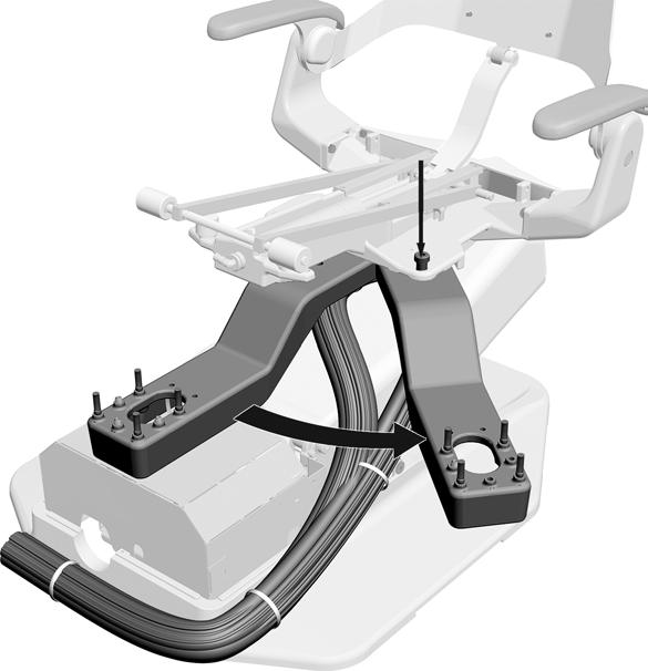 Ukotvení křesla VAROVÁNÍ: Ukotvení křesla k podlaze je potřebné k zajištění mechanické stability.
