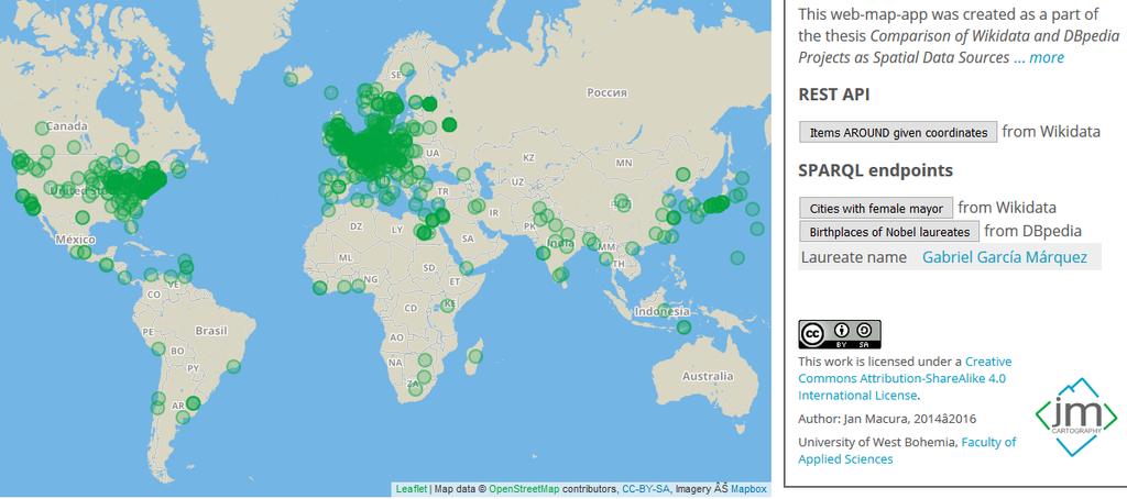 7? author dbo : birthplace? place.? place geo : lat? lat. 9? place geo : long? lon. OPTIONAL { 11? author prov : wasderivedfrom? wp. } OPTIONAL { 13? author dbp : name? name FILTER ( LANG (?