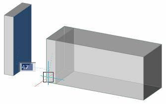 Určete vzdálenost: BricsCAD > Panel nástrojů Přímé modelování Vybrané entity se budou podle polohy myši dynamicky přesunovat.