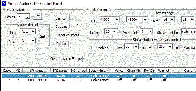 11 Stejná nastavení se použijí pro virtuální zvukový kabel, pokud se používá pro vysílač s SDR přijímačem nebo Web SDR přijímače k JTDX.