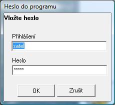 ACCO SATEL 27 Pro změnu přihlášení nebo přidání uživatelů, kteří budou oprávněni použít program, otevřete menu SOUBOR a zvolte PŘÍSTUP DO PROGRAMU, a poté UŽIVATELÉ PROGRAMU. Obr. 19.