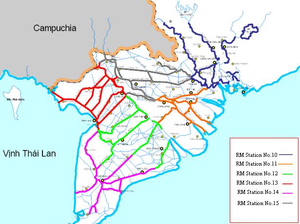 vnitrostátní dopravy, zvlášt v oblasti nížiny delta Mekong, í