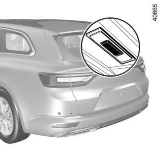 MOTORIZOVANÉ ZADNÍ VÝKLOPNÉ DVEŘE (2/5) 3 2 1 Pomocí karty RENAULT dálkového ovládání Při vypnutém