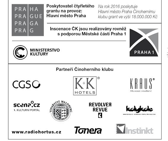 Redakce Činoherního čtení: Roman Císař, Petra Honsová, Radvan Pácl, Vladimír Procházka.