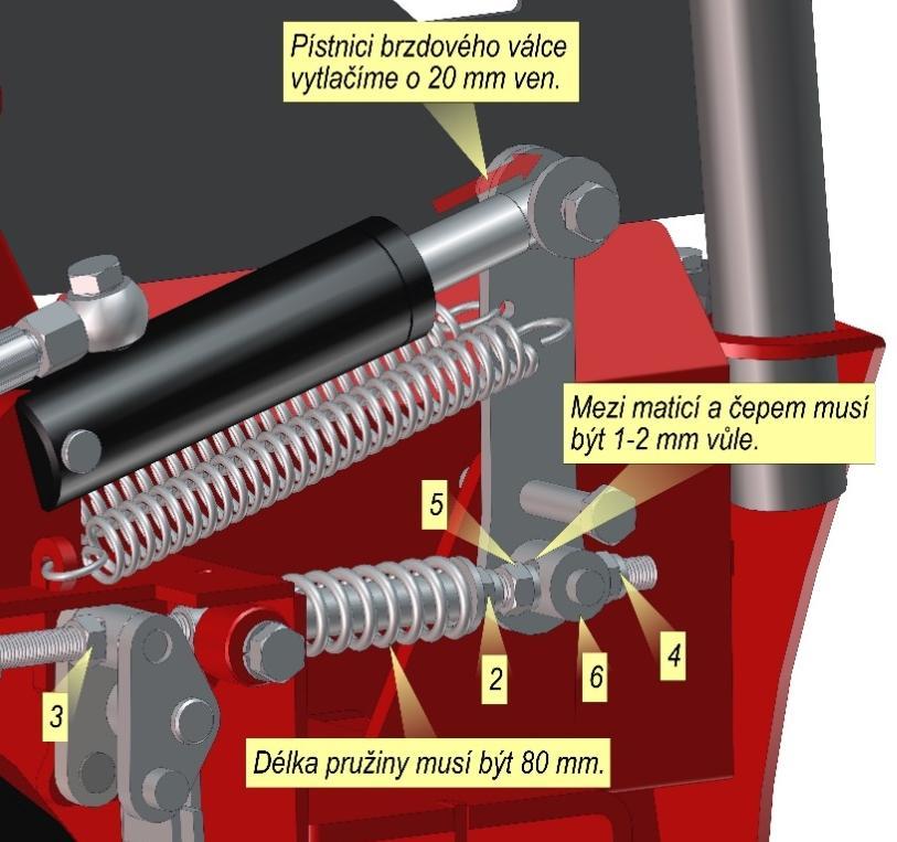 4.3 BRZDA Když přerušíme vlečení, samovolná diferenciální brzda nám zadrží náklad (buben se neotáčí zpět, a tak zůstane vlečné lano napjaté). Brzda je továrně nastavena.