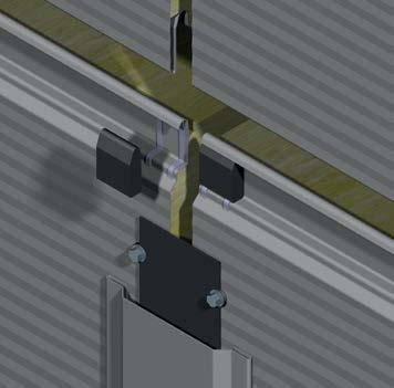 Spoje musí být překryty páskou a krycí lištou, která se připevní k vnějšímu plechu panelu (obr. ).