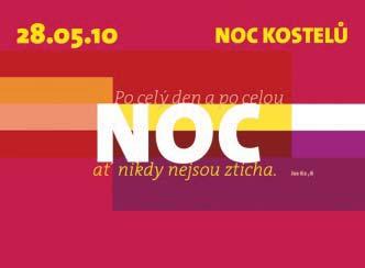 Zájmové organizace. Pozvání na akci Noc otevøených kostelù v pátek 28.