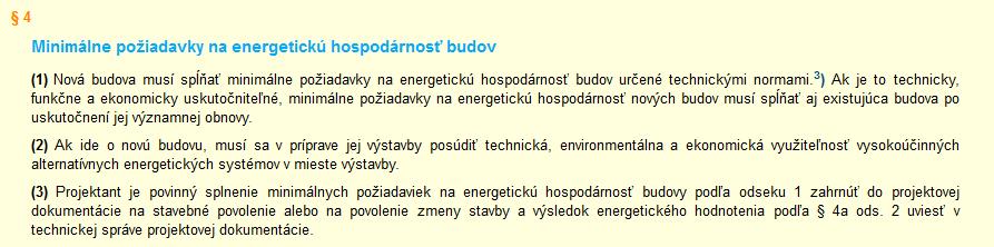 Právní předpisy: Zákon č. 555/2005 Z.z.