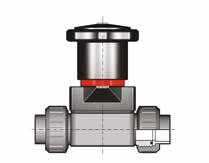 CM DN 12 15 PP-H KOMPAKTNÍ MEMBRÁNOVÝ VENTIL PŘISLUŠENSTVÍ DOPLŇKOVÝ MATERIÁL KE KULOVÝM VENTILŮM A ŠIKMÝM VENTILŮM CMDF Membránový ventil, metrické vsuvky pro svařování CVDF Spojovací vložka SDR21
