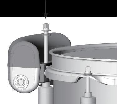 Pokud připevníte BT-1 na ráfku akustického bubnu nebo V-Drums padu, úhozem na BT-1 se rozezní také buben, na kterém je nástroj namontovaný.