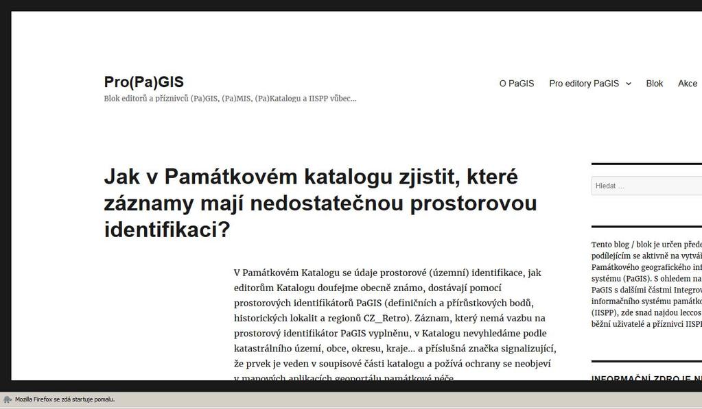 ing. arch. Zuzana Syrová: Prostorová identifikace v IISPP l 6.