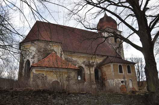 Bartoloměje v Mutěníně u Hostouně Jedná se o původní jednolodní gotický kostel ze 14. století s kostelní věží z roku 1687. Barokní loď vznikla v letech 1707 1712.