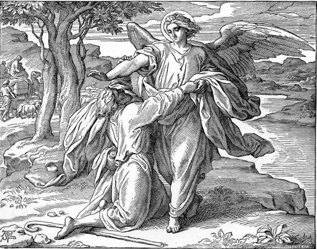 7) PENÍEL (tvář Boží) Jákob znal Boha, měl už různé duchovní zážitky (sen o andělech, Bůh k němu mluvil, potkal několik andělů), ale tento zážitek byl zvláštní prožil hluboké osobní