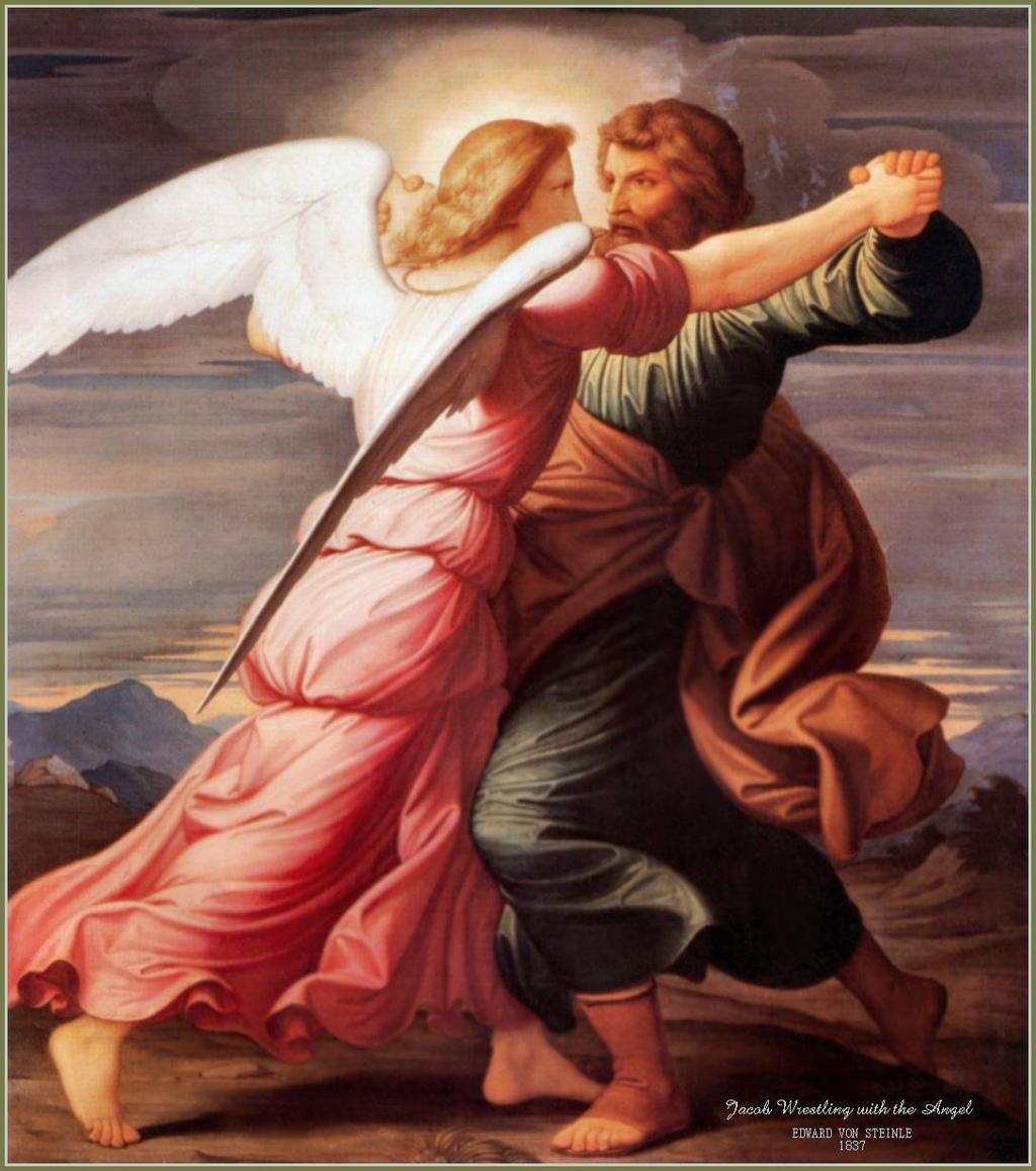 8) PŘÍKLADY Z BIBLE Edward von Steinle, Jákob zápasí s andělem Páně, 1837 Luk.