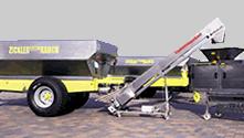 Obr. 38: Sklízecí vana ZICKLER TM S Obr. 39: Dopravní šnek Základní výbava sklízecích van TM S: Brzdy hydraulické nebo nájezdové s automatikou zpětného chodu.