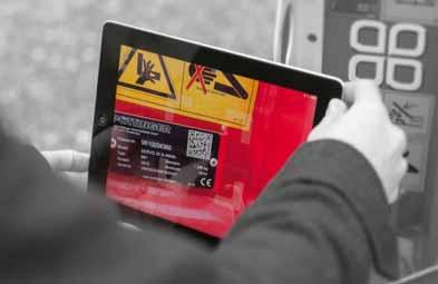 Váš stroj je online Veškeré informace o Vašem stroji Snadno - kdykoliv - kdekoliv Pro více informací je potřeba naskenovat QR kód na typovém štítku (smartphone, tablet), nebo zadat výrobní číslo
