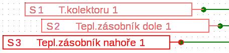 Označte skupinu objektů, která má být zarovnána (pomocí stisknutého tlačítka Shift nebo vyznačovacího rámečku) Označení objektu, které je umístěno úplně