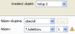 Uživatel může definovat maximálně 16 názvů, které mohou být přiřazeny podle jeho požadavků vstupům, výstupům, hlášením nebo