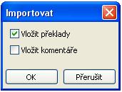 Jakmile budou vloženy komentáře, budou do souboru csv zapsány automaticky při exportu (i v jiných jazycích).
